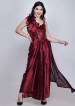 Lyra Dress fully stitched drap stylish fusion party wear dress