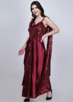 Lyra Dress fully stitched drap stylish fusion party wear dress