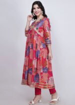 Kaiynat anarkali suit with pants and dupatta