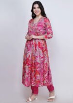 Kashish anarkali suit with pant and dupatta