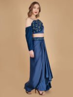 Belize party wear co-ord set stitched saree dress